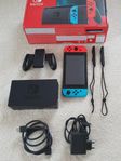 Nintendo Switch konsol + Super Mario Mariokart deluxe spel