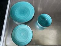 Turquoise tallriksset