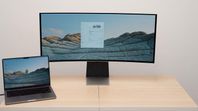 Samsung Odyssey G8 monitor på  34 tum OLED skärm