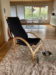 Flätad fåtölj böjträ liknar Bruno Mathsson Alvar Aalto