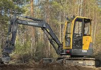 Volvo ecr38 minigrävare uthyres 