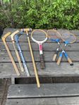 Blandat lek och spel badminton krocket tennis 