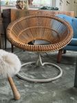 fåtölj m snurr rotting retro rondo 