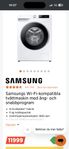 Samsung Tvättmaskin 11 kg – Ångtvätt, WiFi & EcoBubble(