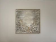 Abstrakt handmålad tavla 100x100cm