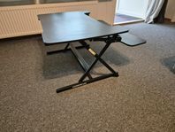 Sitt- och stå bord, justerbar, Svart