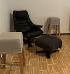 Skinnfåtölj äkta skinn GÖR KLIPPET