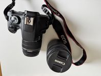 canon eos 1300D camera with 2 lens