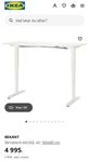 Ikea bekant höj och sänkbart skrivbord (elektriskt)