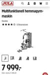Multifunktionell hemmagym-maskin