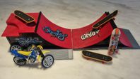 Finger skateboard & Crossmotorcykel