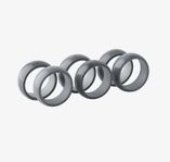 BROSTE Copenhagen Napkin Ring 6-pack Black Nickel
