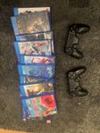 Två kontroller, 10 spel ps4