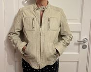 Beige skinnjacka