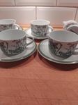 IKEA Midsommar - Kaffekopp m. fat