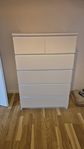 Vit IKEA MALM byrå 6 lådor