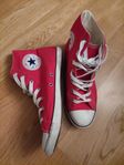 Red Converse slim fit size 38
