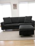 Mio Toronto 3-sits soffa med fotpall 