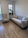 3 sits soffa och ett fåtölj 