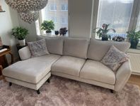 Trend Lyx 3-sits beige divansoffa – nyskick!