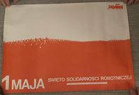 1 maj affisch 1981 Polsk propaganda affisch 