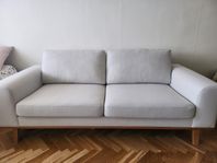 Copenhagen 2-sits Sammetssoffa Beige
