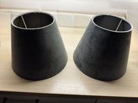 2st lampskärmar i sammet