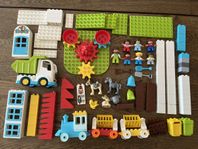 Duplo Lego i fint skick - Gubbar, djur, tåg, sopbil, hus mm