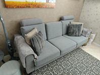 3 sits soffa grå
