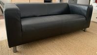 Soffa Klippan 2 sits, skinn Bortskänkes