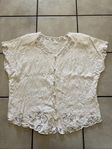 Blus med spets storlek S/M