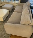 Mio Coffee 3-sits soffa+ fotpall