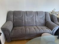 Soffa med 2 fåtöljer