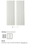 Hilja, vit gardin 145x250