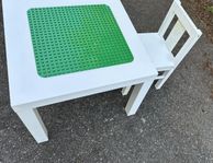 Barnbord för Duplo + stol IKEA
