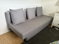 Bäddsoffa i tyg