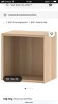 Eket skåp vitlaserad 35x25x35