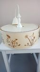 Vintage Taklampa med torkade blommor