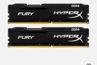 HyperX Fury DDR4 32GB (2x16GB) RAM-minnen Perfekt för Gamin
