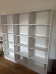 3 st IKEA Gersby vita bokhyllor. 