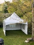 Partytält 4x4 m uthyres. 