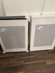 4 st IKEA-ramar (RIBBA) - 2 svarta, 2 vita 50x70, inplastade