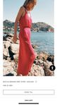 Zara Oanvänd Rosa Midiklänning stl. L 