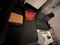3 sits soffa med divan. 