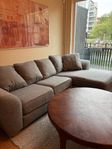Soffa tresits med divan vänster från Bolia