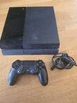 Playstation 4 med 1 DualShock kontroll