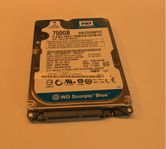 HDD Hårddisk 750,1 2.5" för Bärbara datorer