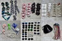Håraccessoarer, glasögonaccessoarer, solglasögon m.m.
