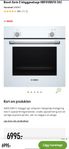Bosch Serie 2 Inbyggnadsugn HBF010BV1S (Vit)