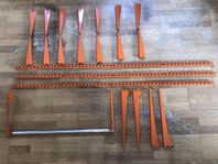 Pelly System väggskenor & konsoller, plats för 10 hyllplan